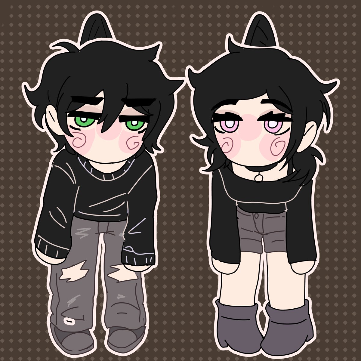 amittyforger's tweet photo. little graves! #tcoaal #tcoaalfanart #andrew #ashley https://t.co/YJrfTcxz1L