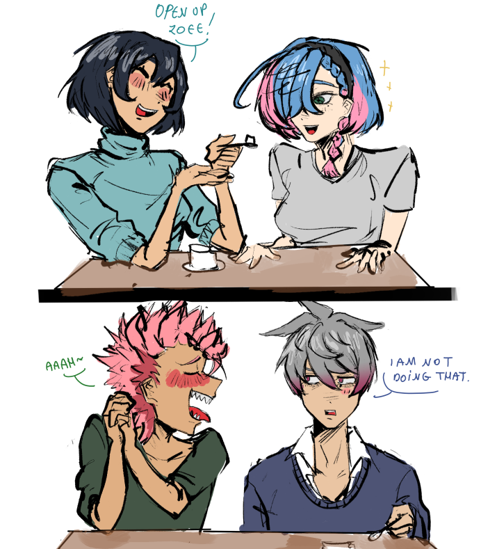 meOwl160021's tweet photo. zoekari and ihareno double date #kaijuno8 #kaijuno8THEGAME #zoekari #ihareno #fanartㅤㅤㅤㅤ https://t.co/2Vn033HKiF