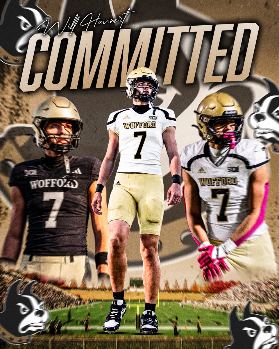 WHaunert's tweet photo. I am extremely thankful for every coach that believed in me throughout this process and thank God for the opportunity to continue my academic and athletic career. I am proud to announce my commitment to play football at @Wofford_FB ! @LaneKnost  @TJManchego @WatsonShawn1 https://t.co/Bd6rzvIHeh
