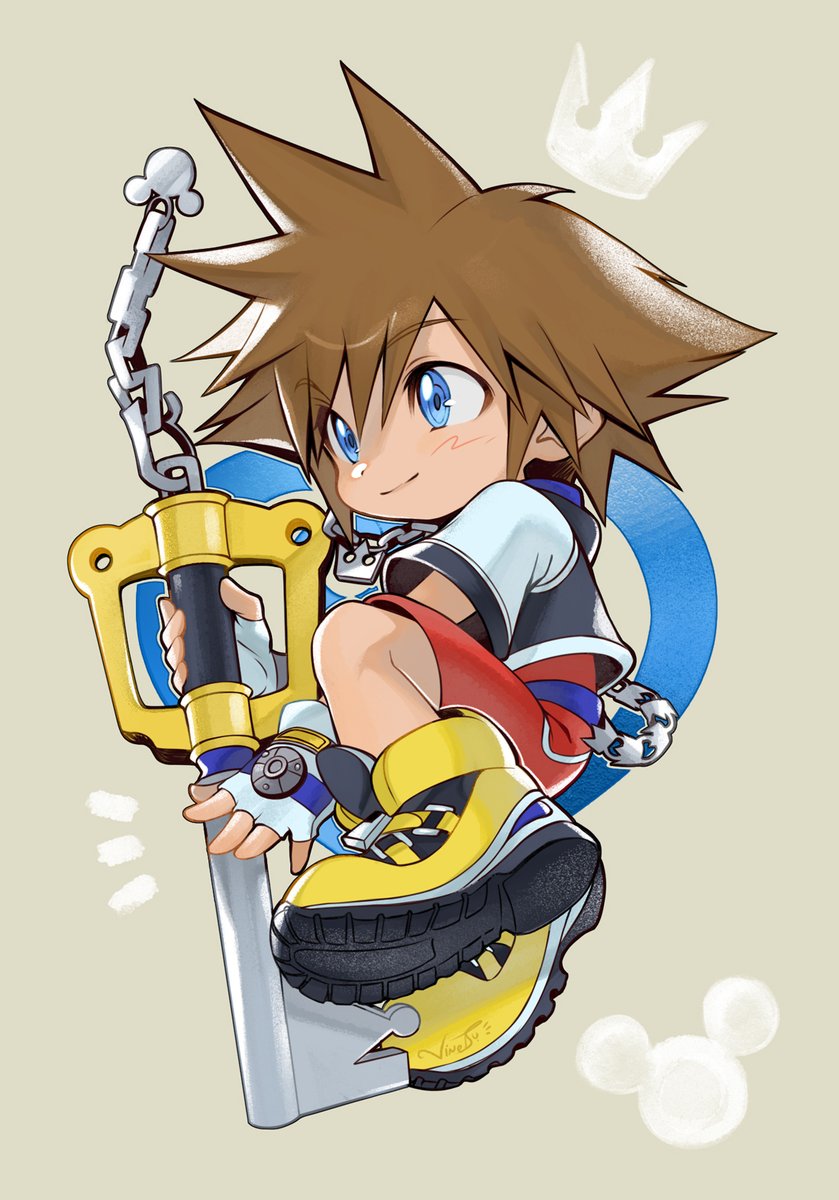 vinetsukiyo's tweet photo. smol Sora 👑 🗝️ #kingdomhearts https://t.co/sQYk36nn1v