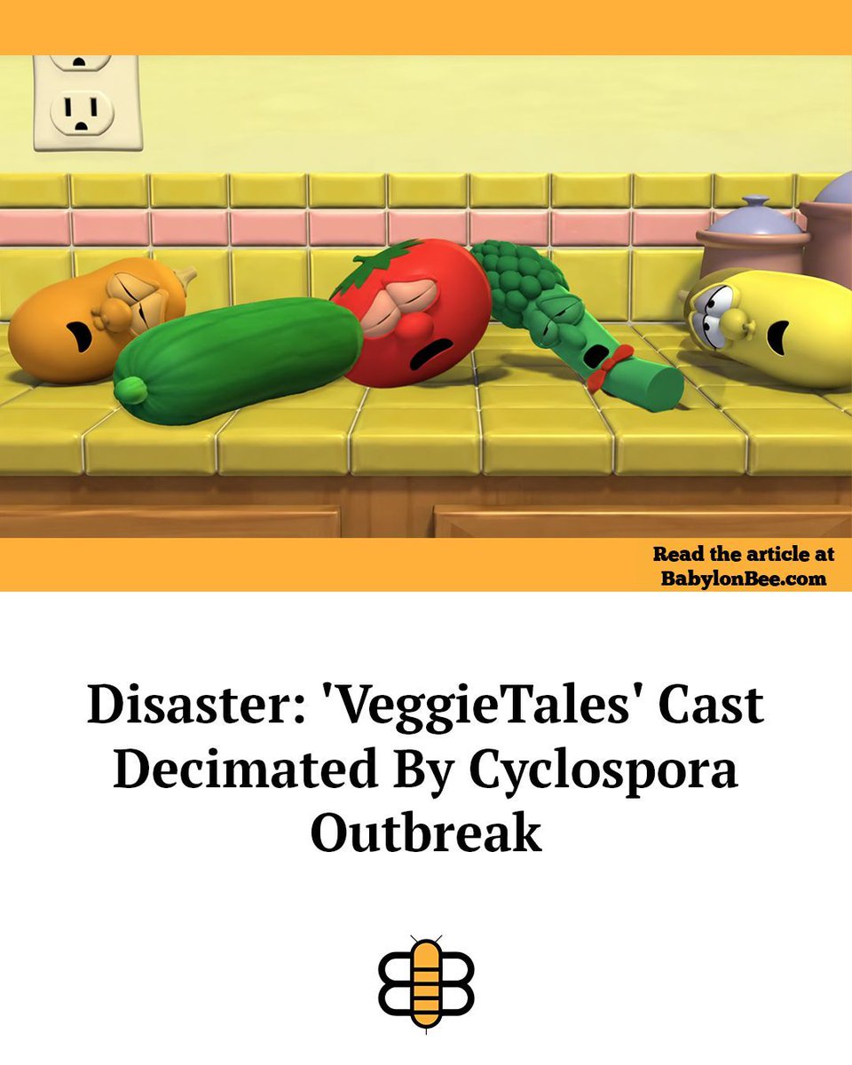 TheBabylonBee's tweet photo. "It doesn't look good, boys and girls." https://t.co/Gx7wXfYLhj https://t.co/7qYOz3GWDu