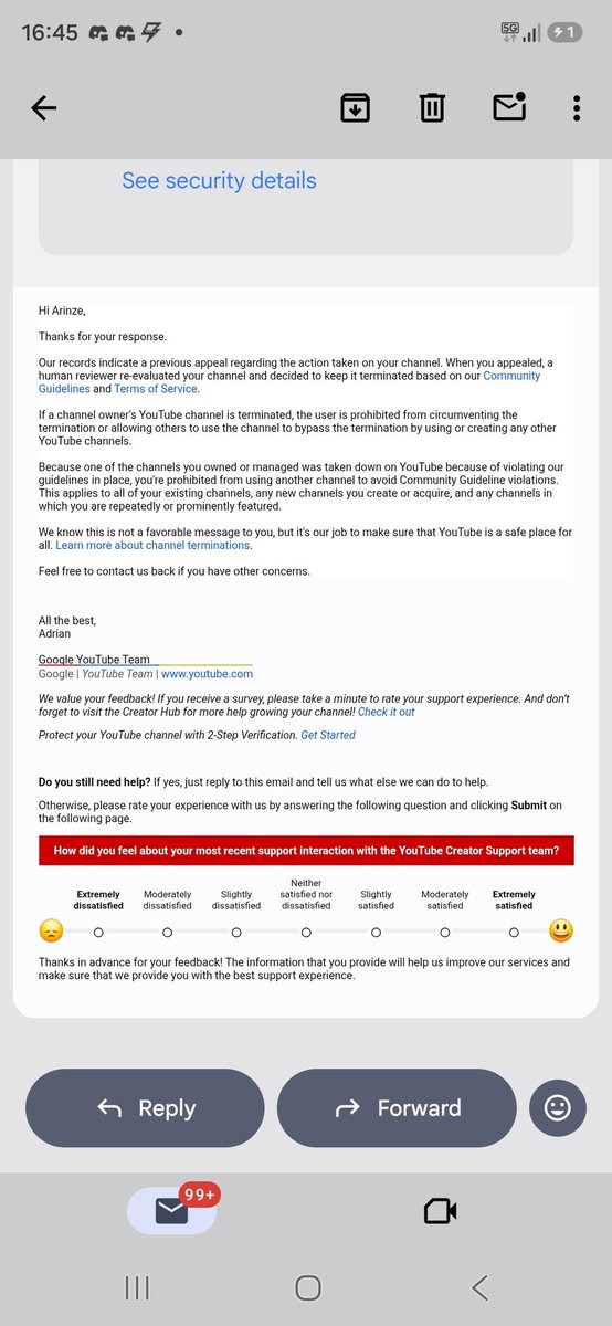 Ro84636Rodrick's tweet photo. Hello @TeamYouTube @Google It been 500ths Mouths Theres no human review i hope you understand I need an real Human Not Just auto Bots

1 100 subs

159 Videos 

4 years of Hard work

 look at this it just Bot over and over Again and Google appeal form rejected i submitted Weeks Ago
