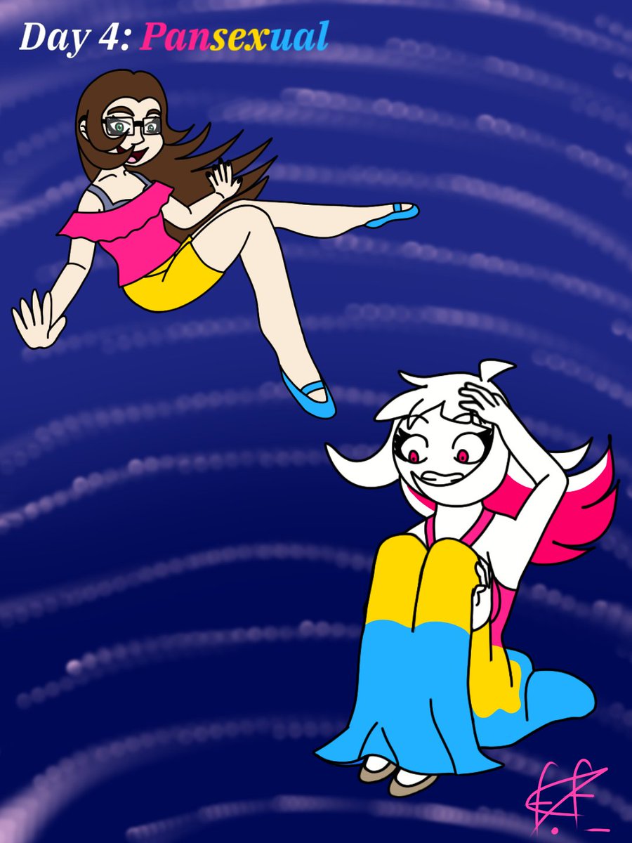 funki_friday's tweet photo. Day 4: Pansexual (me &amp; multifandom)
--
I (almost) overcame my laziness at last &amp; continue doing Pride Month 2026 arts calendar
.
Nindia by @SugarRatio &amp; @TiredPinkPanda (I don't remember who exactly created her)
#fnfentity #hellaverse #smg4 #theowlhouse #sona #pridemonth2026 https://t.co/8mku6KVGwn
