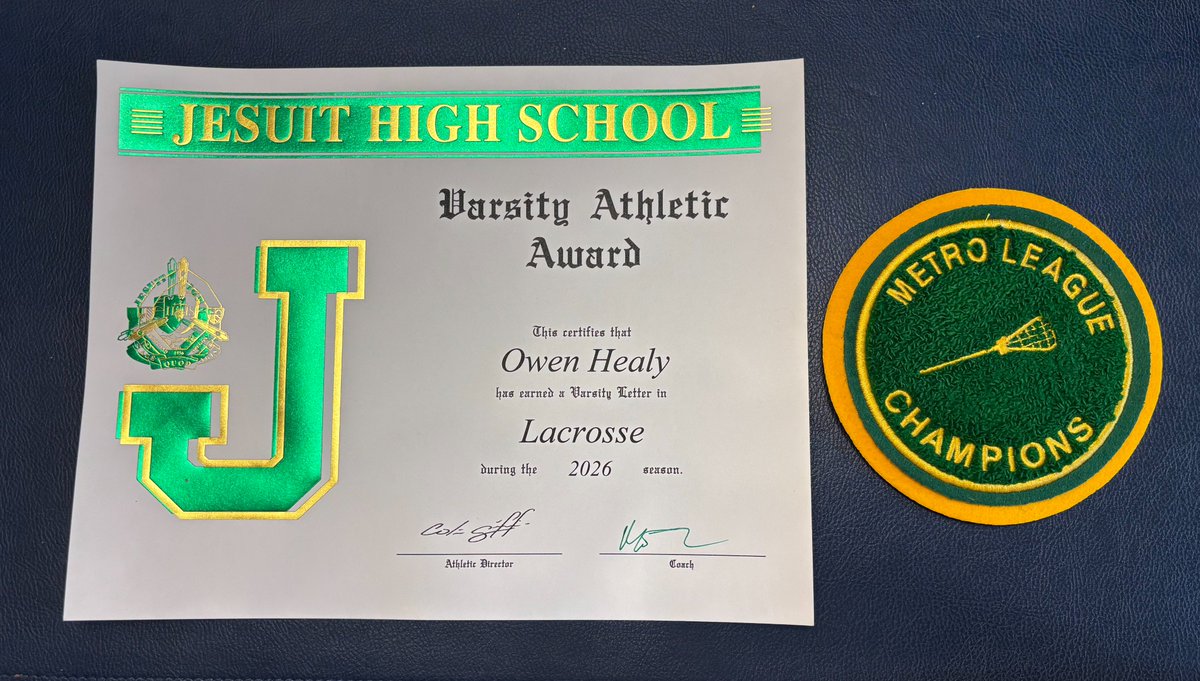 owenhealy2029's tweet photo. Great experience playing varsity lacrosse as a freshman at @JesuitHighPDX. Thank you to the senior class for your leadership and everything you taught us. Now it's time to get back to work and focus on football season. 🏈 

#ClassOf2029 #Recruiting https://t.co/jo7GabAJCy