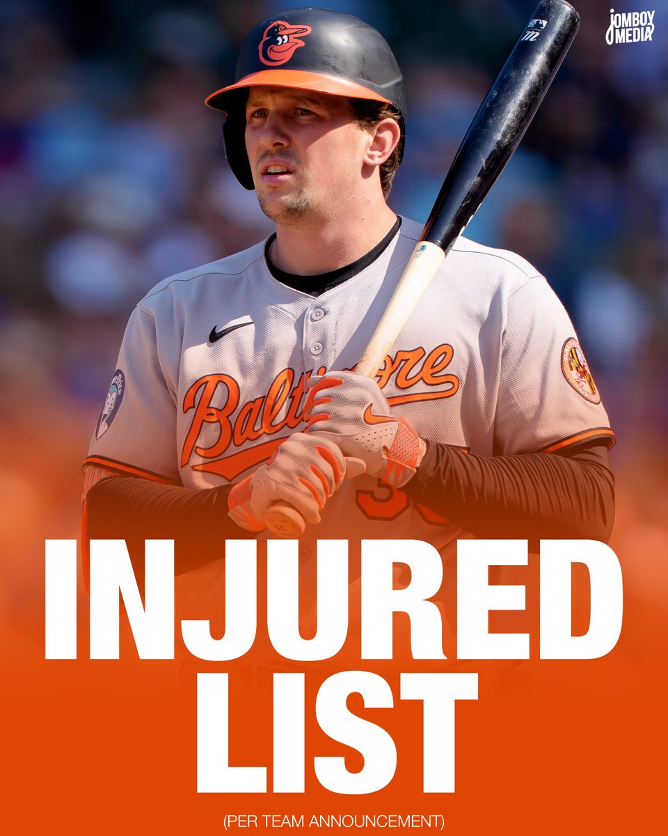 TalkinBaseball_'s tweet photo. Orioles placed Adley Rutschman on the 10-day injured list with left wrist inflammation https://t.co/Wbq3mSjhOP