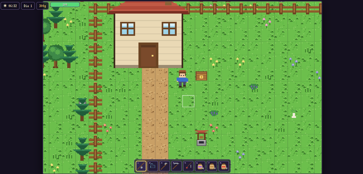 ofarias404's tweet photo. Fiz esse clone de Stardew Valley usando o novo Qwen 3.8 Max dentro site deles.
Pensou muuito antes de realmente escrever o codigo, mas quando terminou entregou um jogo realmente bem detalhado visualmente. Aqui vão algumas capturas do jogo (link jogavel abaixo) 👇 https://t.co/WXJfzf9LhX