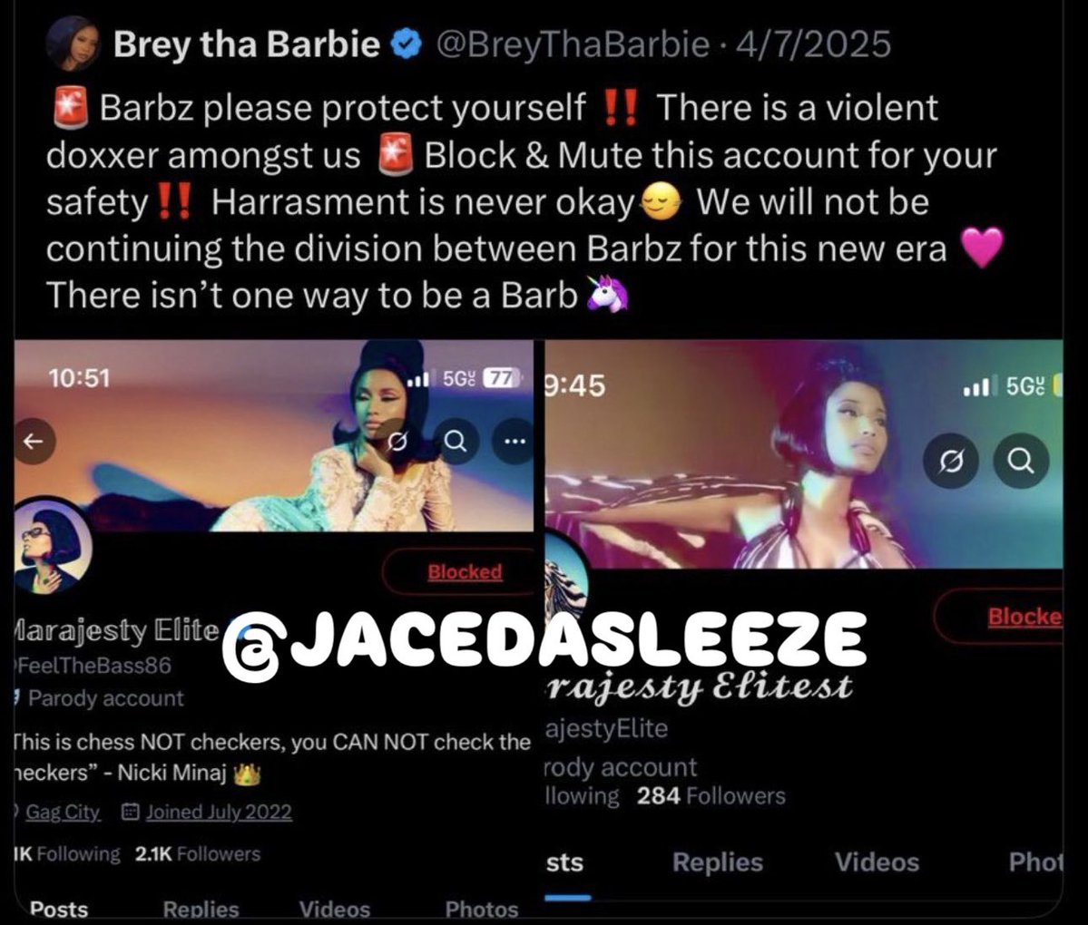JaceDaSleeze's tweet photo. Wowww so a Rico Nation University PROFESSOR, by the name of BreyTheObeseGirl said some of the same shi I was saying, only to be trolling, stalking and harassing me too and even even tried to claim I was a liar. 

So @BreyThaBarbie are you now accepting payments as well? Anyways we’ll talk more about it on my spaces💋 

Oh and before a bch try to say it was fake I googled it, and the phantom tweet popped up 🥹 you deleted after you accepted that payment 🤪😌 See yaw @ 5
