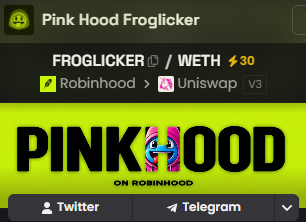 Pinkhoodfrog's tweet photo. 🎉 Matt Furie's birthday is just around the corner.

We believe it's the perfect time for Pink Hood Froglicker to finally be revealed to the world. 🐸💖

We've just updated our DexScreener and activated a 30 BOOST to keep the momentum going. 🚀

Stay tuned... the adventure is only getting started. 👀

#PinkHoodFroglicker #MattFurie #Memecoin #DEXScreener #Web3 #Crypto #Pepe