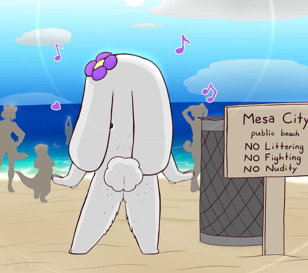 Milachu92's tweet photo. Time for a throwback! Lantha visits the beach, but she's a little oblivious~ (re-ups) https://t.co/DOE73kvzVp