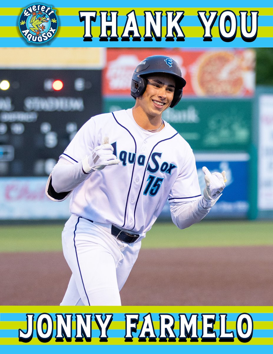 EverettAquaSox's tweet photo. Let's go to Double-A Jonny Farmelo! 👏👏

Everett AquaSox outfielder Jonny Farmelo has been promoted to the Double-A Arkansas Travelers. Thank you for everything, Jonny - we wish you the best of luck in your next chapter! https://t.co/m8FCdxdCSh