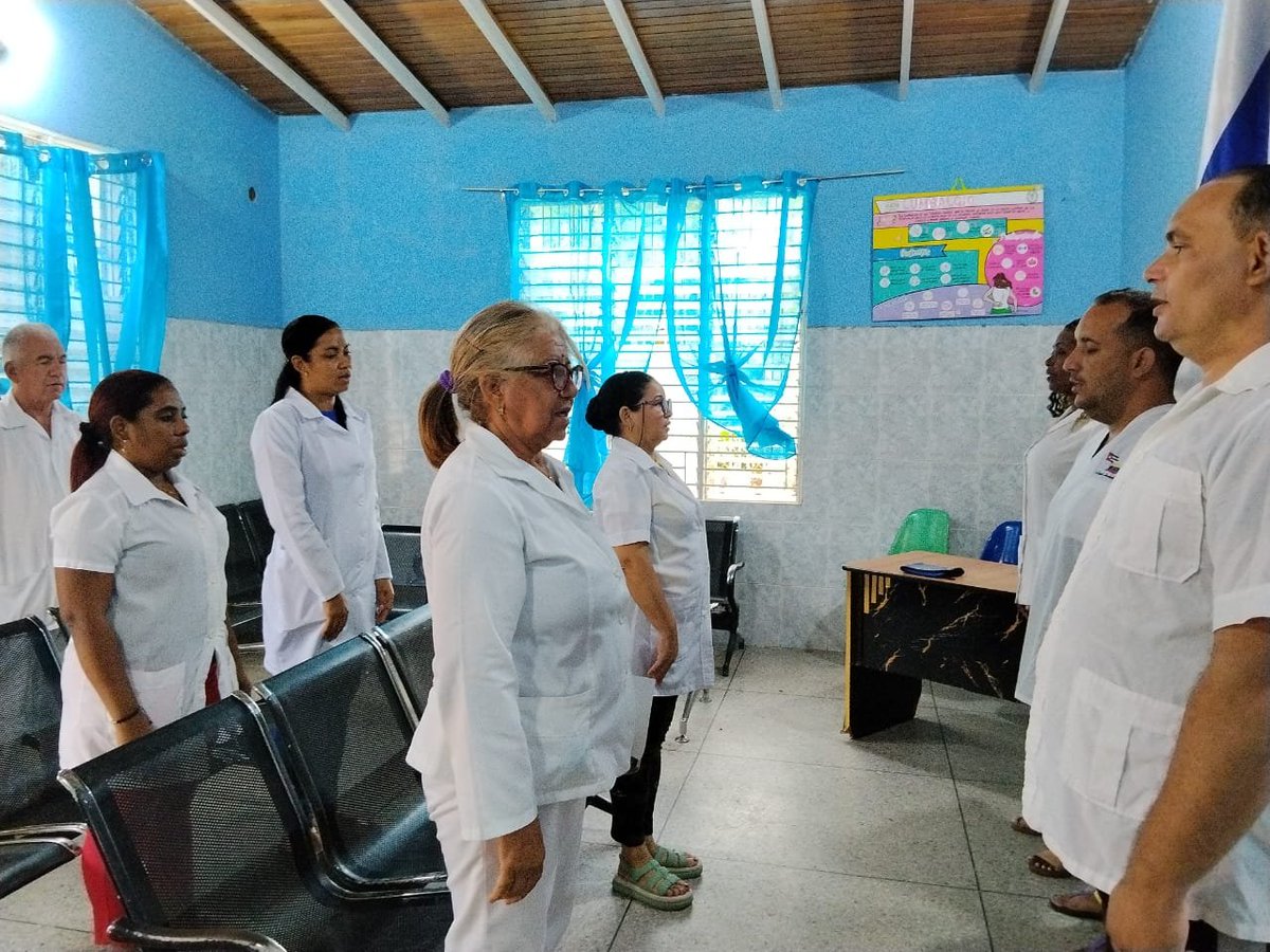 Bmcbarinas's tweet photo. Brigada Médica Cubana  
CDI Julio García Álvarez.
Estado Barinas 
 Vespertino especial en homenaje al 73 Aniversario del asalto al Cuartel Moncada en Santiago de Cuba y Carlos Manuel de Céspedes en Bayamo,además las noticias del ámbito Nacional e Internacional.
#CubaCoopera https://t.co/zGNMCCZOqn
