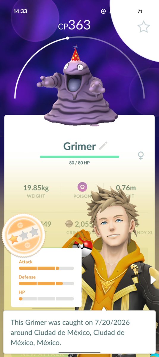 OscarAngls's tweet photo. @trainersgo2022 Grimer (salvaje) con disfraz disponible desde hoy? #MEXICO #CDMX 🤔 https://t.co/1fs1R4oFbJ