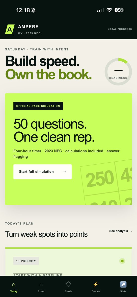 Justin_Russell_'s tweet photo. Using chat GPT work to build a web app to study for my journeyman exam! I am computer illiterate and while I love ai I have been frustrated every time I attempted to do any form of vibe coding until now. This is the model I’ve been waiting for! https://t.co/lPrZWn8krn