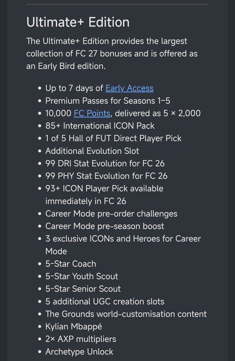 futagentt's tweet photo. 💣💣💣💣💣💣💣💣💣💣
🚨 EXCLUSIVE: FC27 ULTIMATE+ EDITION PREORDER BONUS🔥🔥🔥🔥🔥 https://t.co/Zng2CxXEm4