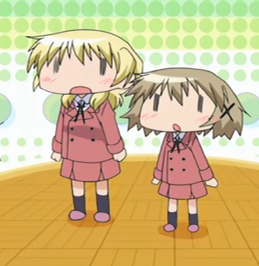 kapubug's tweet photo. hidamari and her best friend sketch https://t.co/B9c0wU2dLH