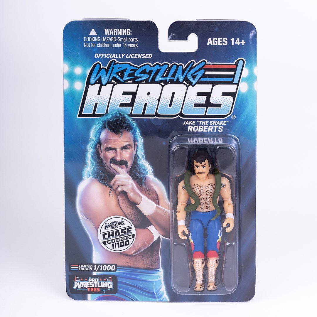 PWTees's tweet photo. Did you know that every 4-pack bundle order of the Wrestling Heroes Series 1: Redux lineup gets a guaranteed 1/100 chase variant of one of these figures shown? Order now on Pro Wrestling Tees to get yours! 

https://t.co/Xx7wePiFDp https://t.co/FbAUNQ8Gdn