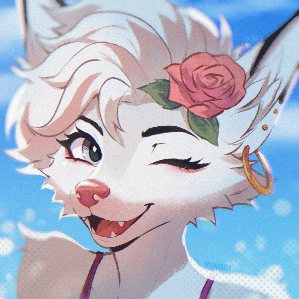 soravae_'s tweet photo. 🌹🌸Happiest girl in the world! 

🎨Huskerion https://t.co/EmvEn5M6bc