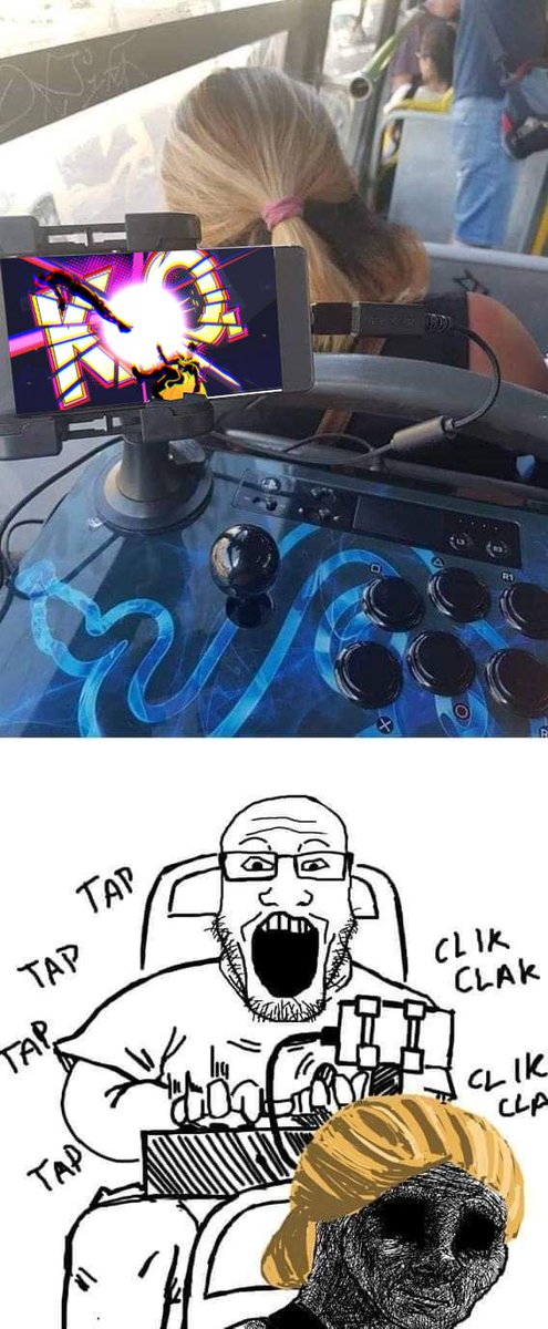 FGC_Gaba's tweet photo. Does that say "mobile fighting game" https://t.co/oZbuJx1nJY