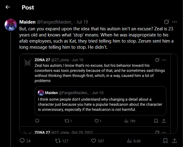 🏳️‍⚧️ Lucas Chudletsky │ Killer of Solace tweet media