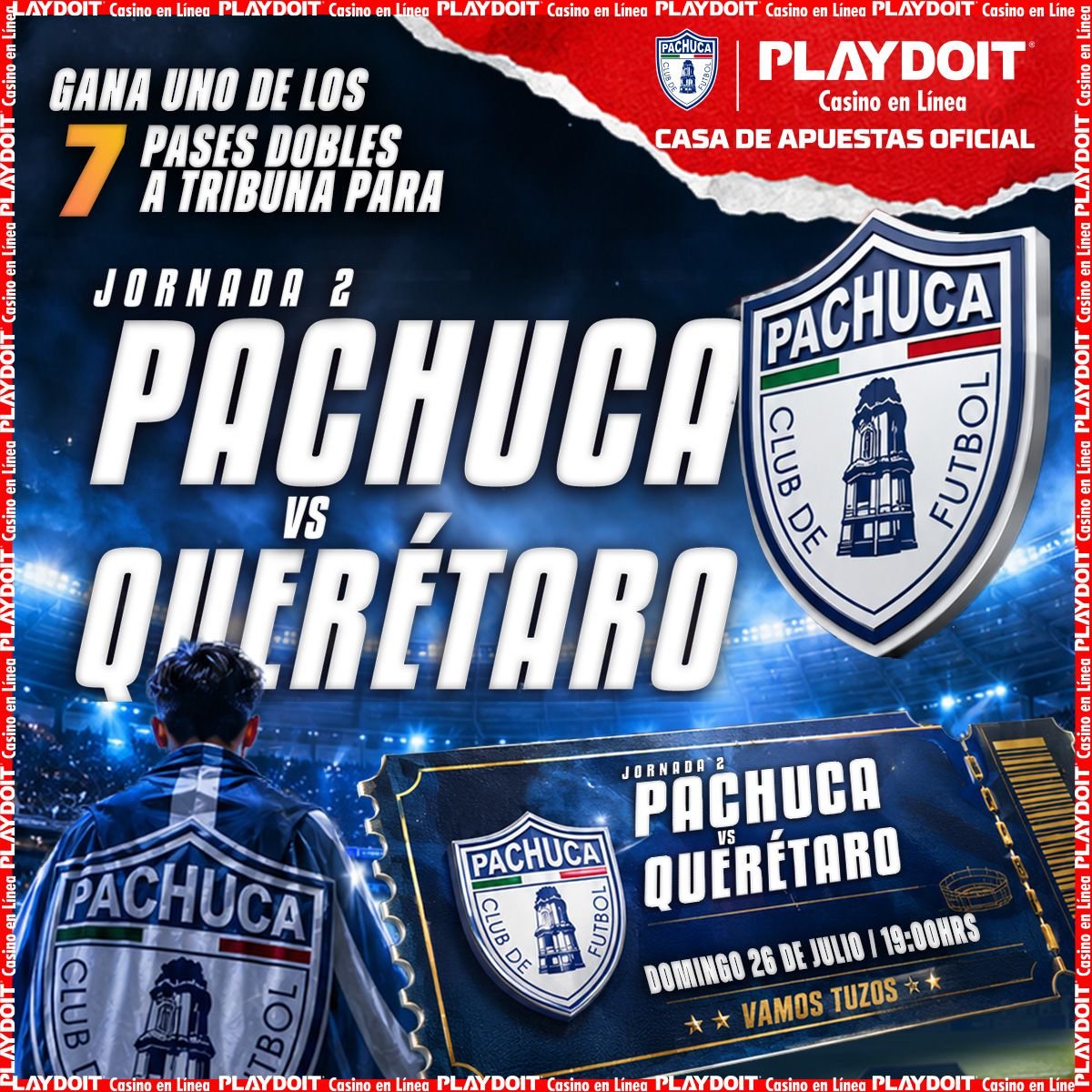 Tuzos's tweet photo. 🍀 | ¡La suerte está con los Tuzos!

Gana 1 de los 7 pases dobles en tribuna que el tío @playdoitmexico trae para ti y acompáñanos en nuestro partido de este domingo. 🏟️ 

‼️ Checa bien los pasos.

➡️ Tienes hasta el jueves a las 12:00 hrs para participar 

#PlaydoitEsTuzo | #PachucaQuerétaro