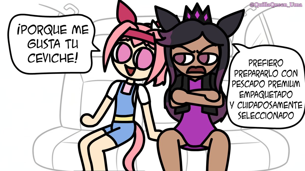 QuillaQueen_Uma's tweet photo. Recuerdan esto? Fue el primer comic que dibuje en mis inicios ✨
En esa época donde ustedes me recibieron bien y por fin sentí que encontré mi lugar 🐴

¿Por que nunca hice la parte 2? Arakiforgot XD
Pero enserio. Siento que me he descarriado del camino, y quede estancada en los curis. Siento que es momento de enderezar el sendero que elegí desde un principio, y volver a hacer historias mas originales.

¡Además! la voz de Haru en 4 mulas y yo doblaremos juntas Las cerro aventuras (en resumen, es una serie de mini comics que se sitúa en el universo de la historia original de Quilla en su versión Alfa. Donde estas 2 son mejores amigas, y se van de vacaciones juntas a Perú. Aunque sufren situaciones de los mas random luego de perderse)

Tengo que agradecerle en especial a Lin (voz de Haru en 4 mulas), ella me enseño a no rendirme como la Haru Urara real 💘

Y gracias a todos ustedes por hacer cada vez mas grande mi comunidad. Y darme la oportunidad de salir de mi aislamiento social luego de 5 largos años 🐴👑

-Disc de 4 mulas: https://t.co/ovb8GTU7AZ

#UmaMusume #UmaMusumePrettyDerby #UmaMusumeCinderellaGray #umamusme #umamusumefanart #uma #burramusume #4mulas #quillaqueen #HaruUrara