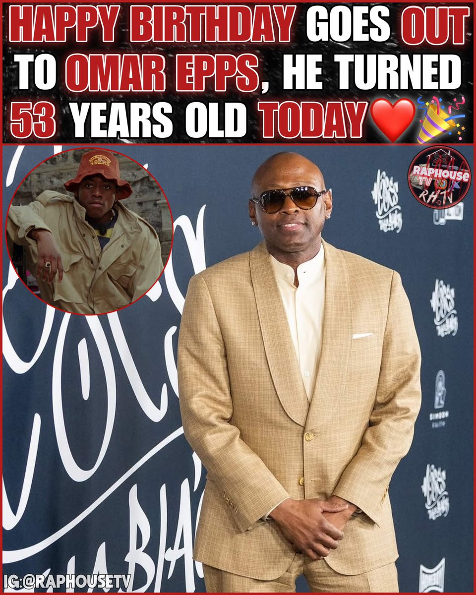 raphousetv2's tweet photo. Happy Birthday Goes Out to Omar Epps, He Turned 53 Years Old Today🎉🎂 https://t.co/2wHiGVTXIb