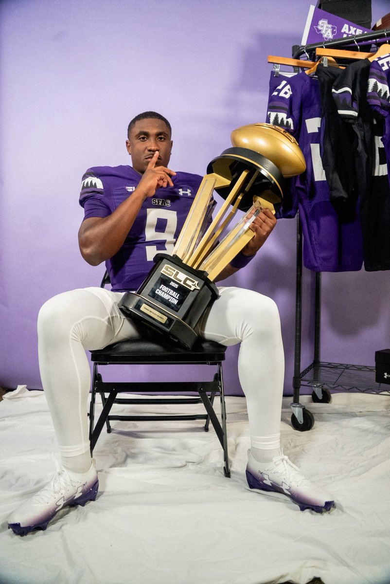 SFA_Football's tweet photo. 9 is in the 713🪓 @SouthlandSports 

Day 1 of SLC Opening Drive Media Day is one for the books🏈 

#AxeEm x #EastTexasTough https://t.co/dgqIWG4rKQ