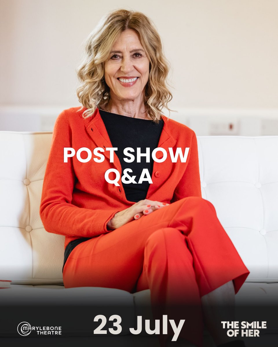 TerriPaddock's tweet photo. New Q&amp;A!

How well do daughters know their mothers? Join me at @MaryleboneTHLDN this Thu 23 July for an exclusive chat with Hollywood's Christine Lahti, making her London stage debut in her intimate biographical play THE SMILE OF HER.

https://t.co/FSz7cdysz0 #LondonTheatre https://t.co/jMCW7PVHDj