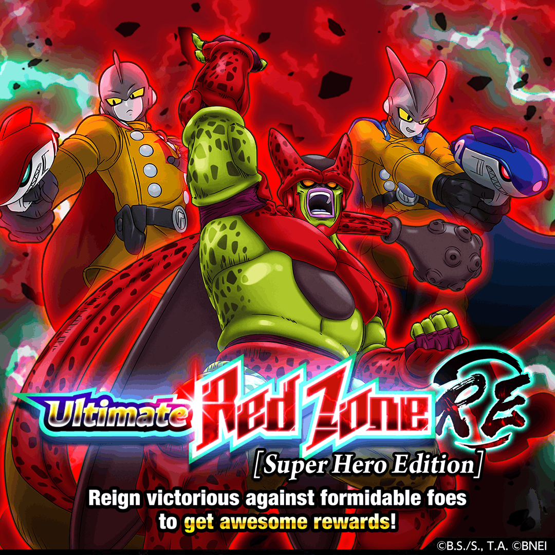 dokkan_global's tweet photo. Ultimate Red Zone: RE [Super Hero Edition]!
An event of the highest difficulty!

[For more details, please kindly check out the in-game announcement.]
#dokkanbattle #dokkanbattleglobal #dokkan
#dragonball #dragonballz #dbz #dragonballsuper #dbs
#dbGT #dragonballGT https://t.co/FQHkU9j3Mw