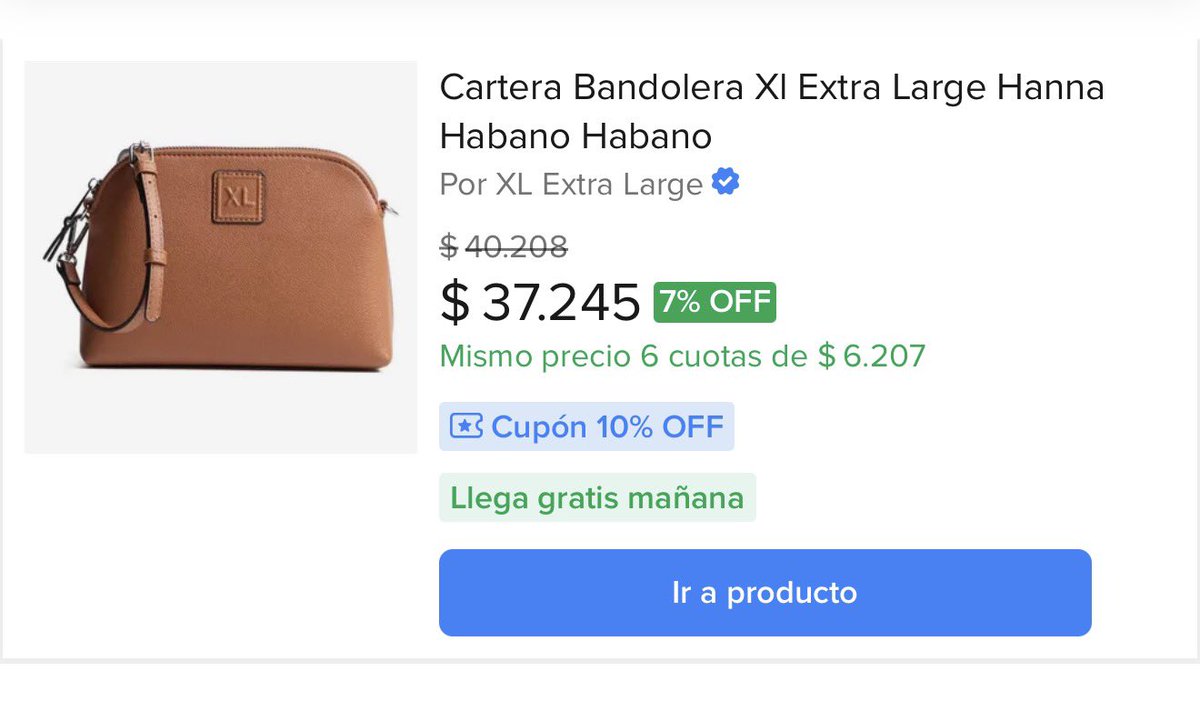 vmenditto's tweet photo. 👜 Bandolera XL regaladaaaaaaaa $37.000 tiene un cupón de 10% OFF TIENDA OFICIAL DE Extra Large

https://t.co/pgUrVdbs2p

6 sin intereses para las chicas de la casa https://t.co/v8amlqpKKt