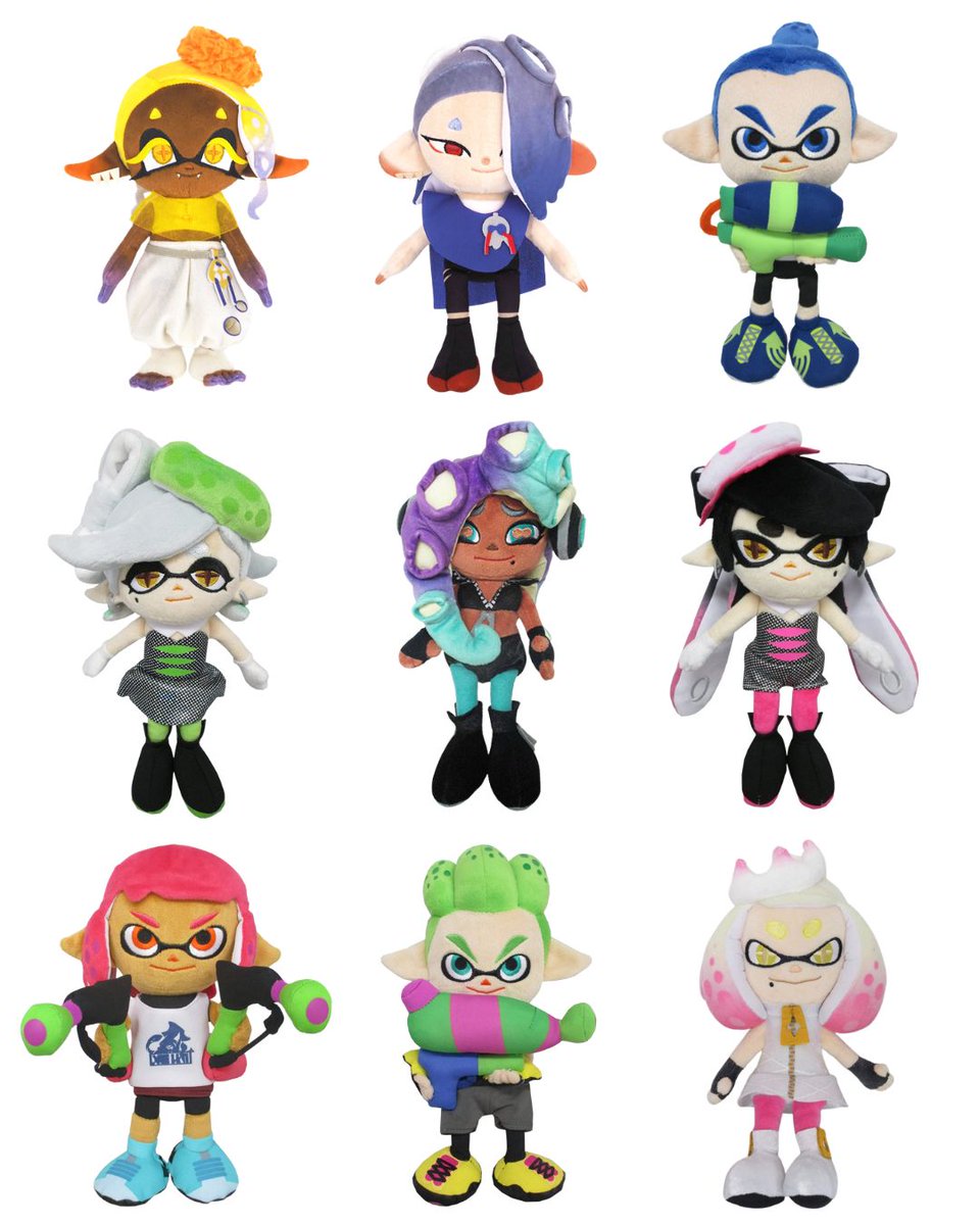 mecchaJP's tweet photo. 🦑✨ The cutest squad in Splatoon is here! 🫟 
Splatoon - All Star Collection Plushies - Frye, Shiver &amp; many more ✨ Check them out at the link below!
🛑 https://t.co/Xx9pZm0jPI

#Splatoon #SplatoonRaiders https://t.co/WJd6GimS01