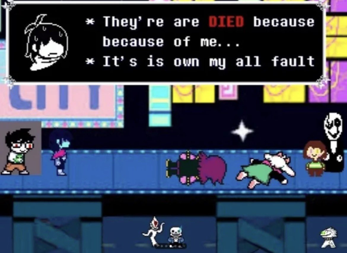 Spooked_Memes's tweet photo. @viadodacentral Deltarune if toby fox knew how to make a game https://t.co/sCWlbpl8Pr