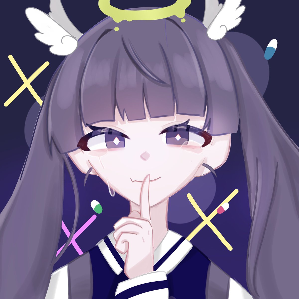 Rurumotya's tweet photo. 1000万回再生おめでとう~✮

 #ツユファンアート
 #ツユ
 #終点の先があるとするならば https://t.co/q9ieCQhE1n