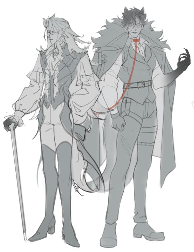 Hoshi_sama2's tweet photo. Vampire 🦇x 🐺Werewolf   
#wriolette #Neuvillette https://t.co/OJPCg0SccA