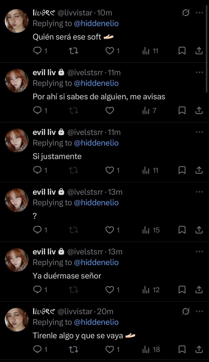 CChoi40175's tweet photo. Pruebas de esto que nos pasó Storm ya que a ella le dieron limit, se ve que Liv interactuaba con el wey ese y a ella ni la topaba. https://t.co/u3XAmvVIrh