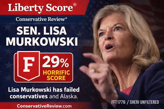 YaKnow1634's tweet photo. @lisamurkowski RINO says her people are too stupid to get ID to vote. She's not America First. #primarymurkowski @akgop #censureRINOmurkowski https://t.co/JHksZxdXPB