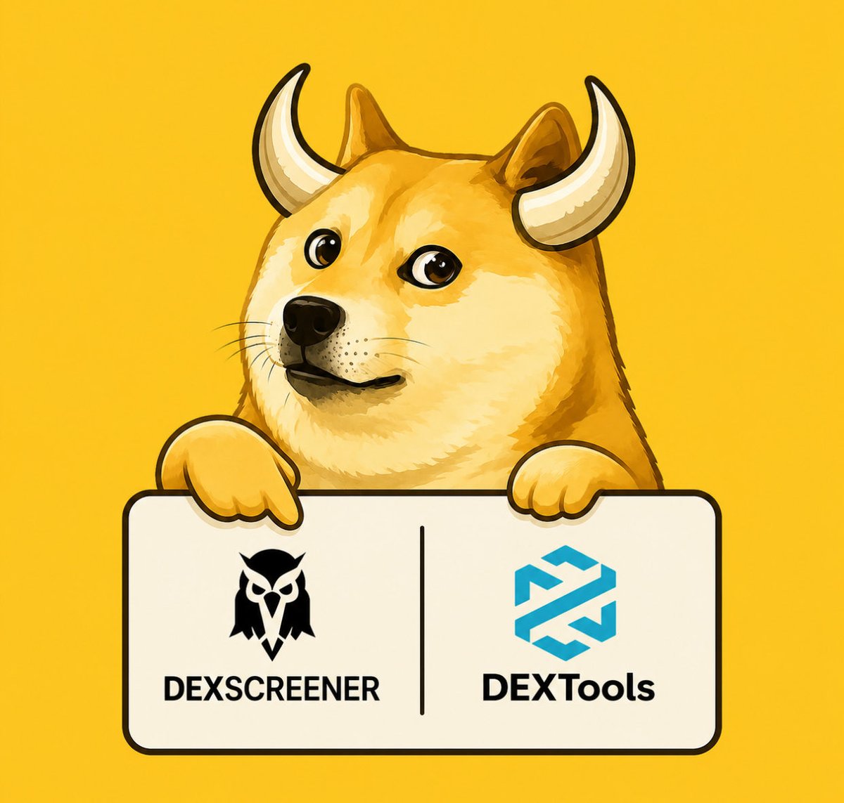 btctrxsol's tweet photo. DexScreener and DEXTools are now updated.

One step at a time. Building the right way.

Bring Only Good Energy. 🐂🐕💛 https://t.co/7XwAFCgB2q