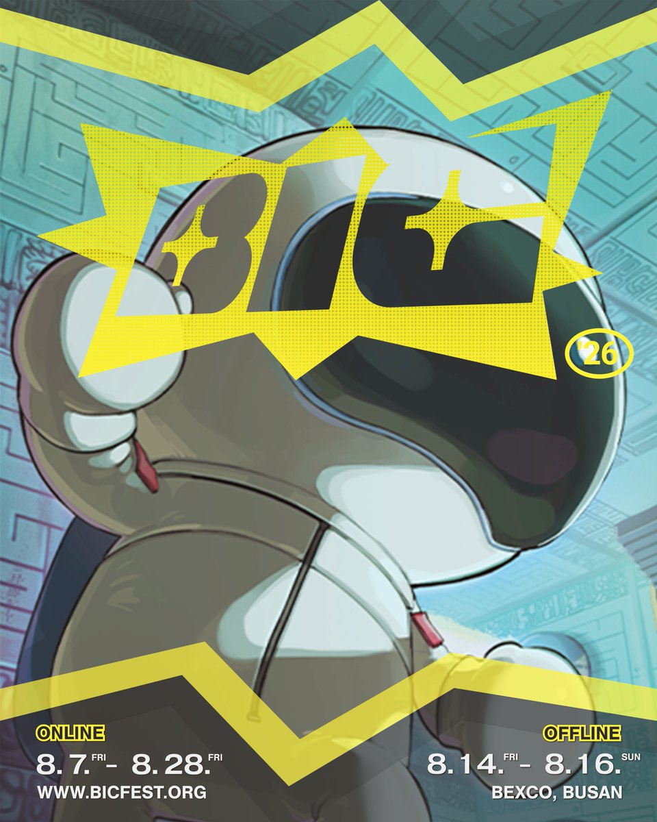 MKstudio0404's tweet photo. 🎁@BIC_Festival 2026 초대권 이벤트!

안녕하세요. 올해 BIC 행사에서 SPACE REVOLVER가 커넥트픽으로 선정되어, <스페이스 리볼버>를 응원해 주시는 분들을 위해 초대권을 준비했습니다!

해당 게시글을 RT해주신 분들을 대상으로

🎟 오프라인 페스티벌 1일권 5장
💻 온라인 페스티벌 초대권 10장

을 선정해서 드립니다! 당첨자분께는 초대권 정보 입력 폼을 DM으로 안내해 드립니다.

맵을 돌리는 귀염뽀짝 픽셀아트 퍼즐게임, <스페이스 리볼버>를 BIC 2026에서 만나보세요!

📅 참여 기간: 7월 13일 ~ 7월 29일
📢 당첨자 발표: 7월 30일