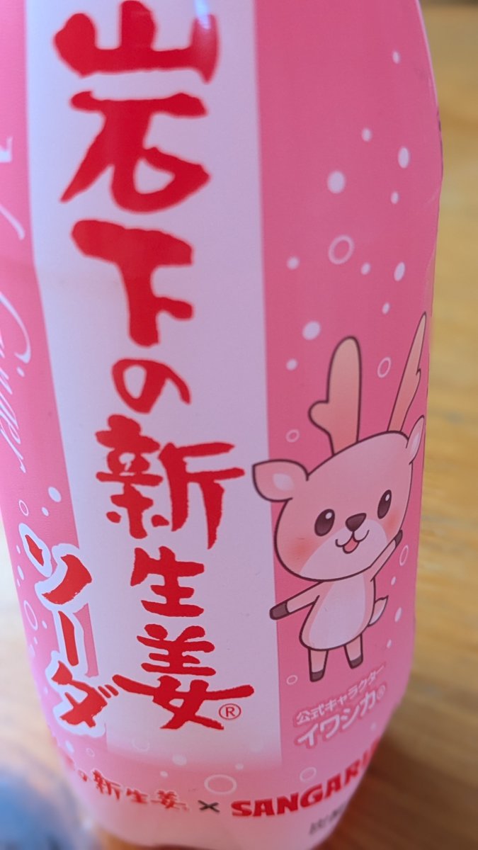 wapikeke's tweet photo. 今日は学校の懇談なので、午後からお仕事してきます〜
岩下の新生姜ソーダでリフレッシュしていこ〜😸 https://t.co/ZnqiLcS7q0