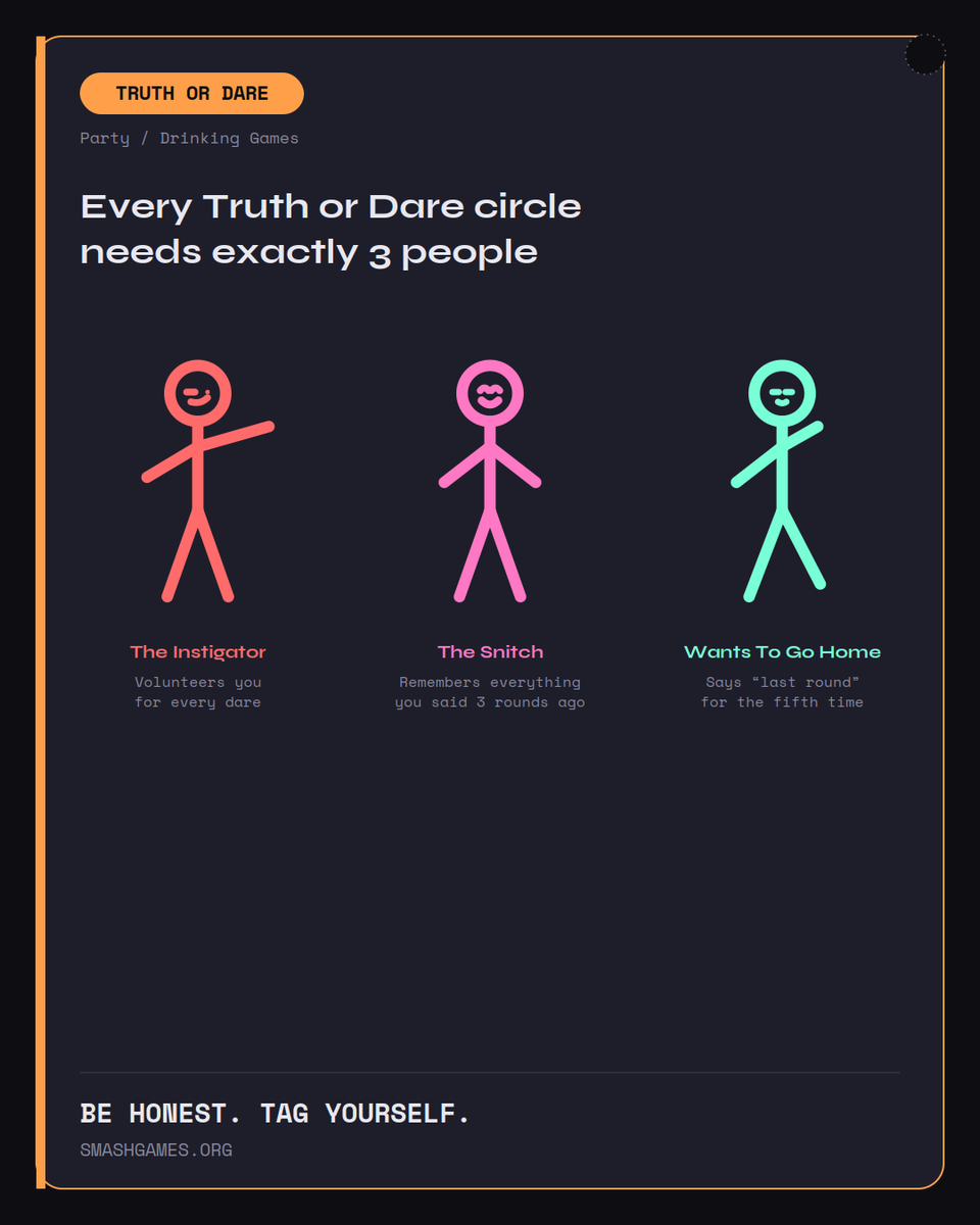 SmashGamesX's tweet photo. Truth or Dare?
https://t.co/xlyMDbMiAB https://t.co/5xplunRlfO