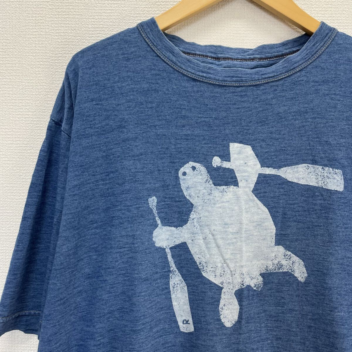 45R ウミガメオールプリントの90845星Tシャツ SIZE 4 45Rの夏の定番