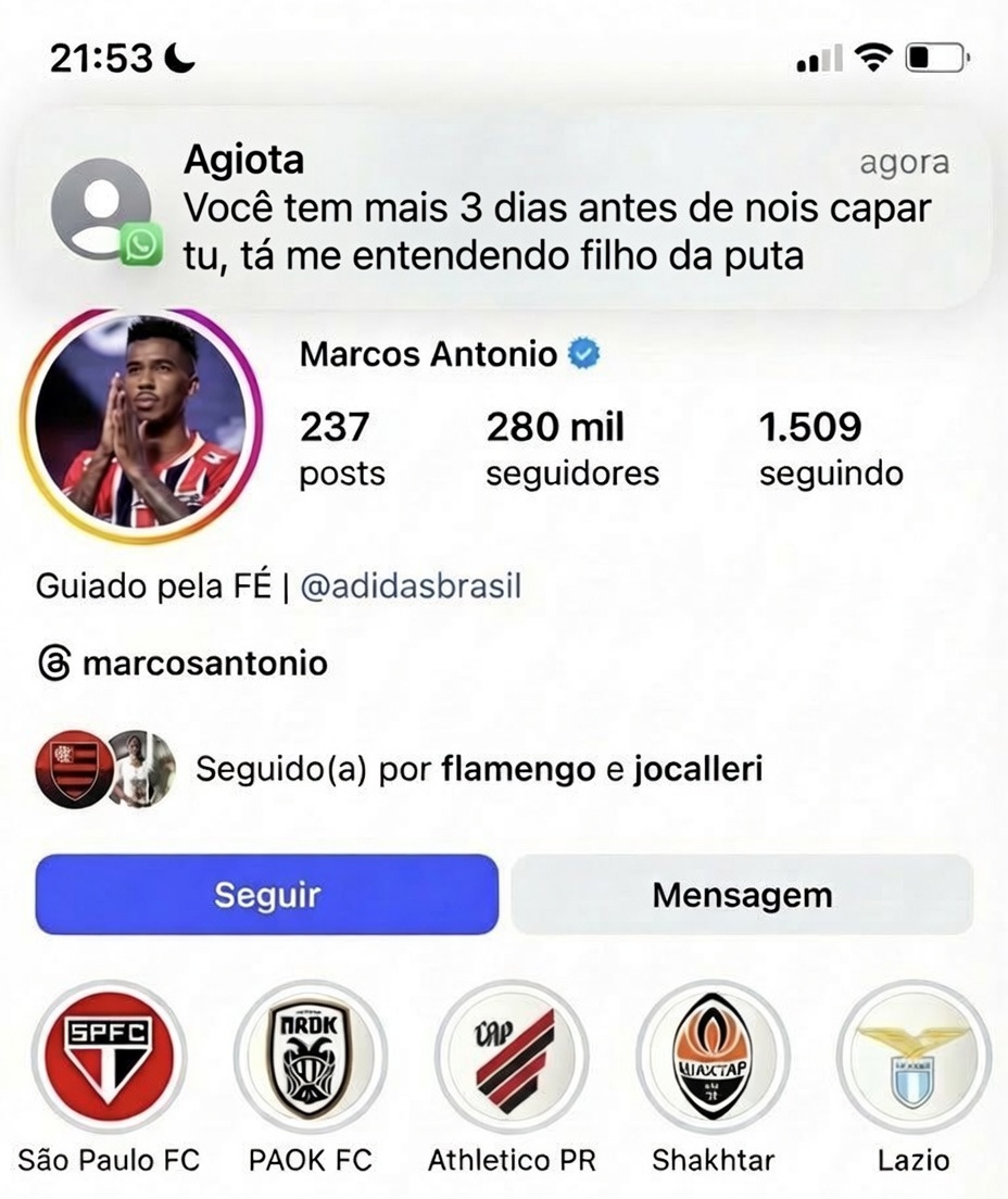 spsemqualidade_'s tweet photo. Marcos Antonio tirou @ do São Paulo da bio, ai fudeu https://t.co/QWdsda17nc