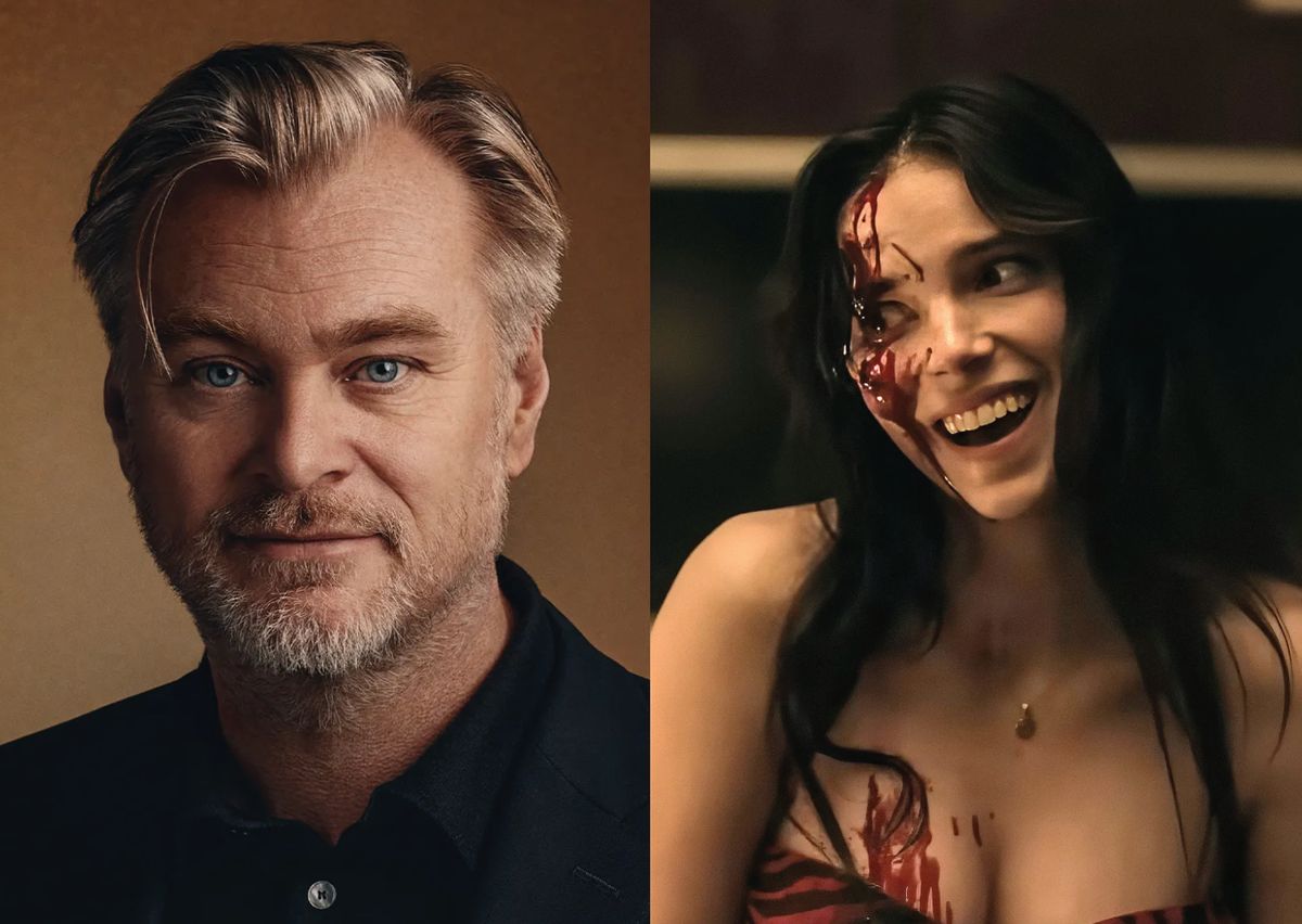 THR's tweet photo. Christopher Nolan praises Curry Barker's #Obsession and says #TheOdyssey has whet his appetite to make more horror:

"I’ve always believed that horror as a genre has to be approached very carefully from a conceptual point of view. In other words, you have to have an amazing idea. When you go see a film like 'Obsession,' that’s an amazing idea. That movie works like a motherfucker. It’s not about the technical side. It’s not about what technical itches I would have to scratch. It’s about story. So I’m always looking."

Nolan's full THR interview: https://t.co/F7C1vfYabw