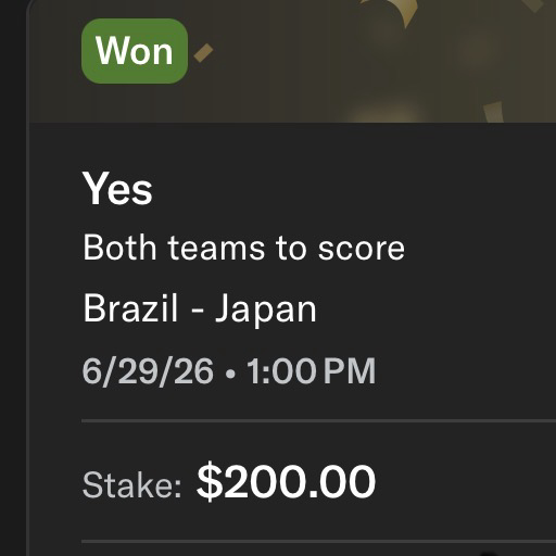 drbriguy's tweet photo. @CASHWITHCOACHZ @sharpduel What an amazing World Cup @CASHWITHCOACHZ had. He put belt to a** with +75 units and was one Colombia win away from another 30 units. https://t.co/sFEN2ORRGT