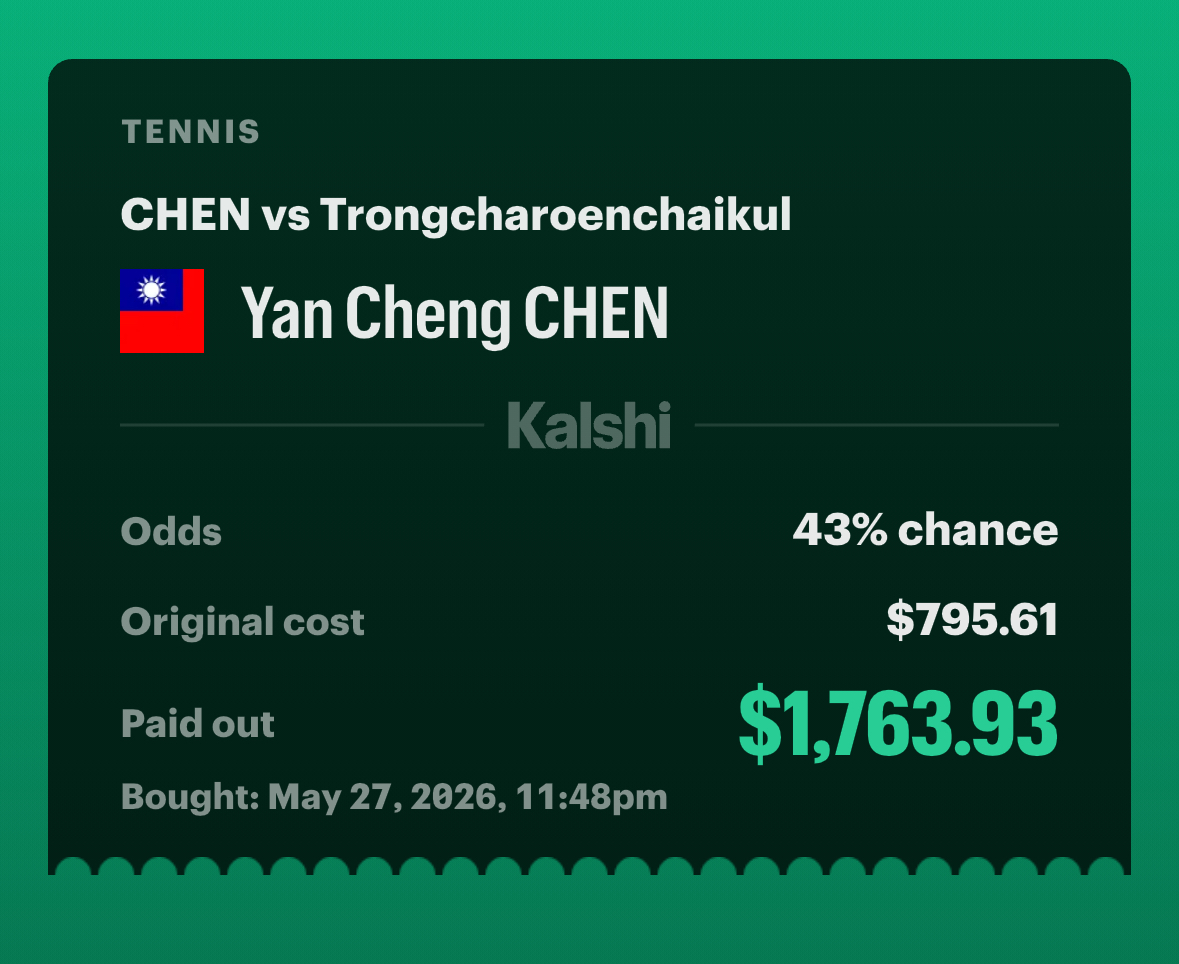 RICH0FFTENNIS's tweet photo. @BookitWithTrent If you actually want to win and make a change, follow me. 34-4 since starting a Discord. Making people lives change in 24 hours. Shoot me a DM. https://t.co/s3MBbiLe68