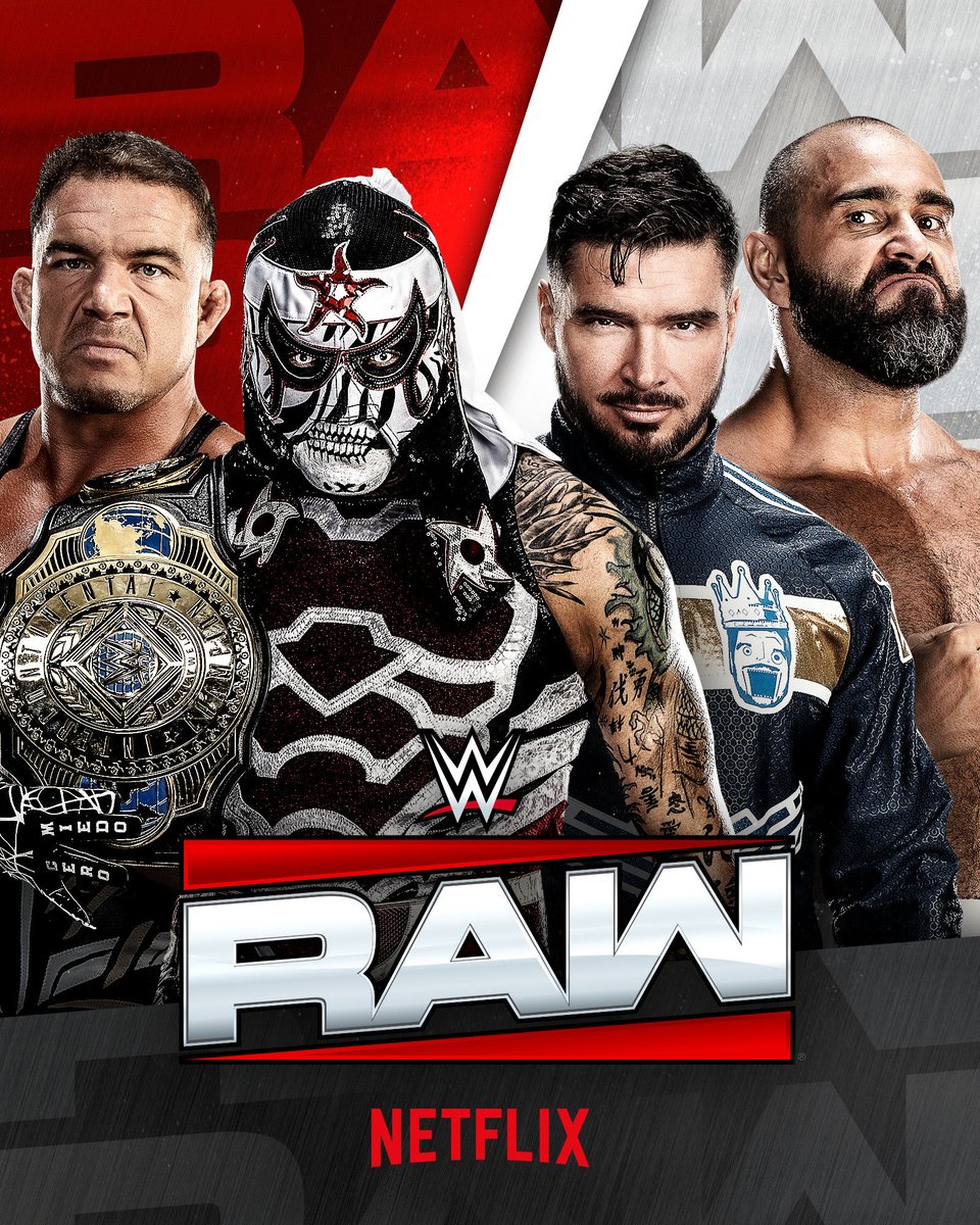 WWEAustralia's tweet photo. Today on #WWERaw

💥 LA Knight goes one-on-one with Jacob Fatu
🔥 Penta and Chad Gable team up to take on Ethan Page and Rusev

📺 LIVE 10AM AEST on @netflixanz https://t.co/xZL2D072jM