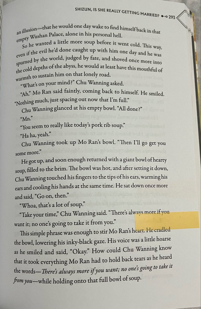 Drapy_Art's tweet photo. Small 2ha vol 4🧵

I find this development of Mo Ran starting to share his meals with Chu Wanning really important, specially after the soup incident. 

At this point is clearly stated that Mo Ran has an eating disorder from starvation trauma, and I think is not until + https://t.co/MaF62gI53G