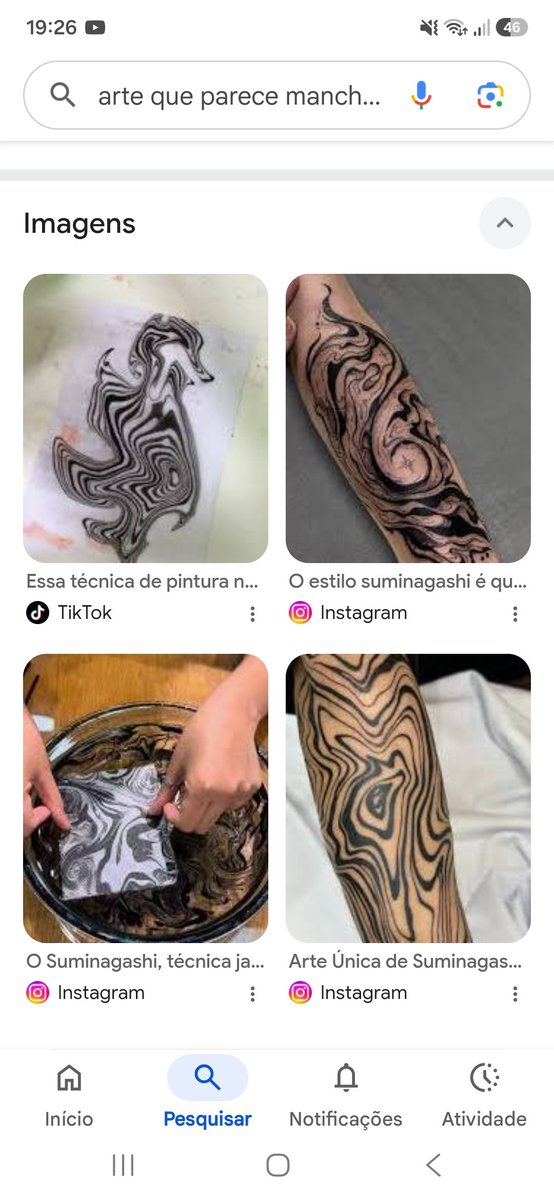 Carol1947762's tweet photo. @owtraks Tem essas tatuagens que usa um método japonês que chama suminagashi https://t.co/rj2aolDMII