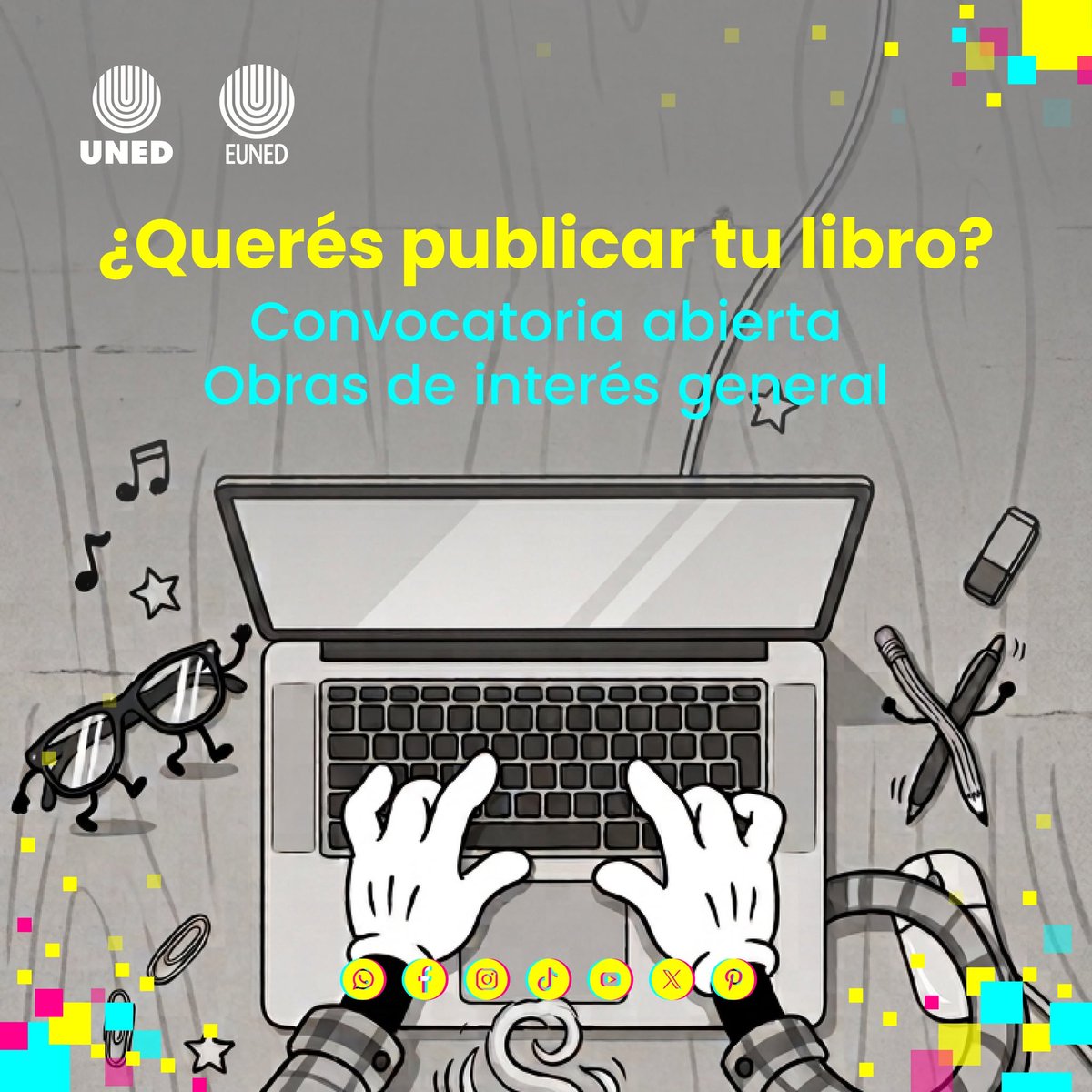 editorial_uned's tweet photo. 📖Tu historia también merece ser leída.
Sigue abierta la convocatoria para obras de interés general de la EUNED: un espacio para nuevas voces, nuevas ideas y nuevas formas de contar.
👉Conocé más en: https://t.co/438n1lHzj3
#librosuned https://t.co/cW6yPLLI8H