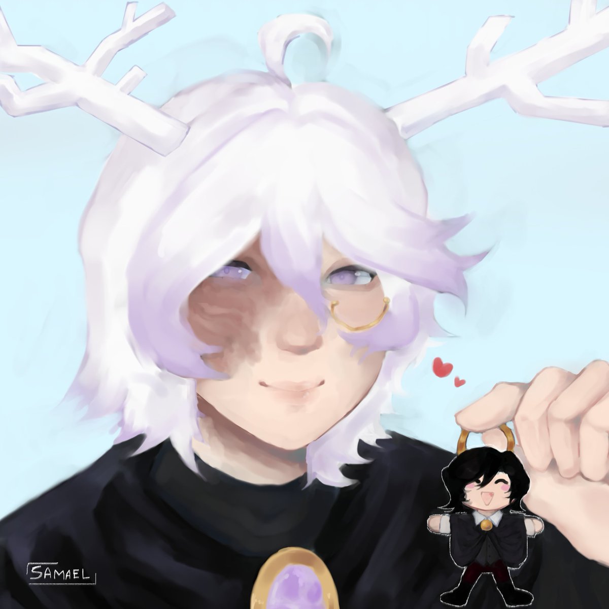 ᡣ𐭩. ݁₊ Samael! cmms fechadas #RAVENCOVE ⊹ . ݁ tweet media